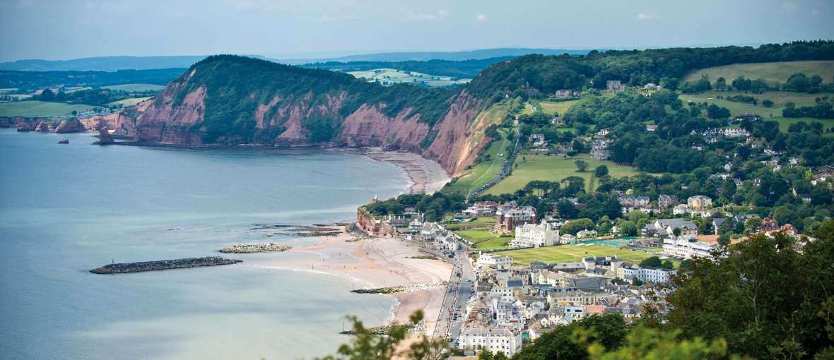 Victoria Hotel Aerial View of Sidmouth