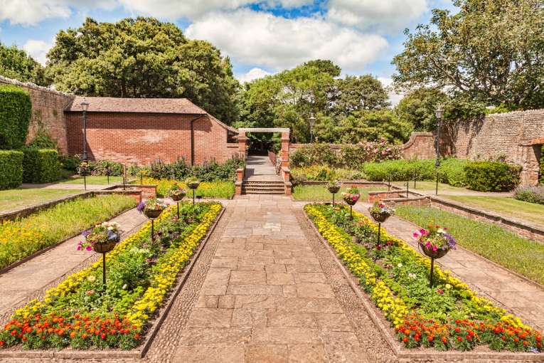 Flower Beds at Connaught Gardens in Sidmouth South Devon