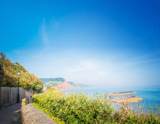 South Devon Coastline from Connaught Gardens South Devon