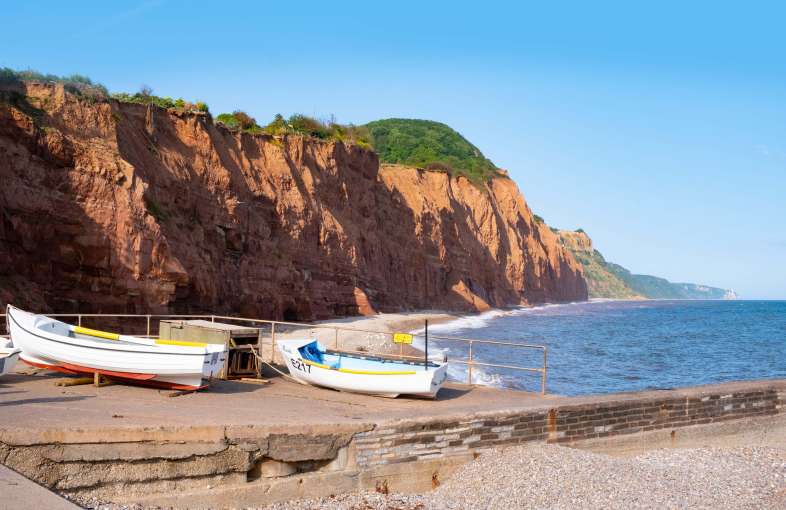 Boats on the Slipway at Sidmouth South Devon