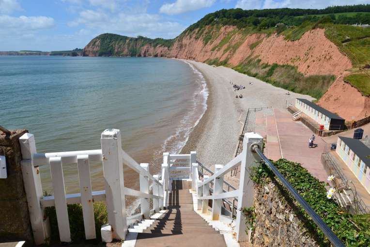 Jacobs Ladder Beach near Sidmouth South Devon