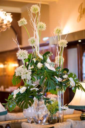 Flower Display at Victoria Hotel Lounge