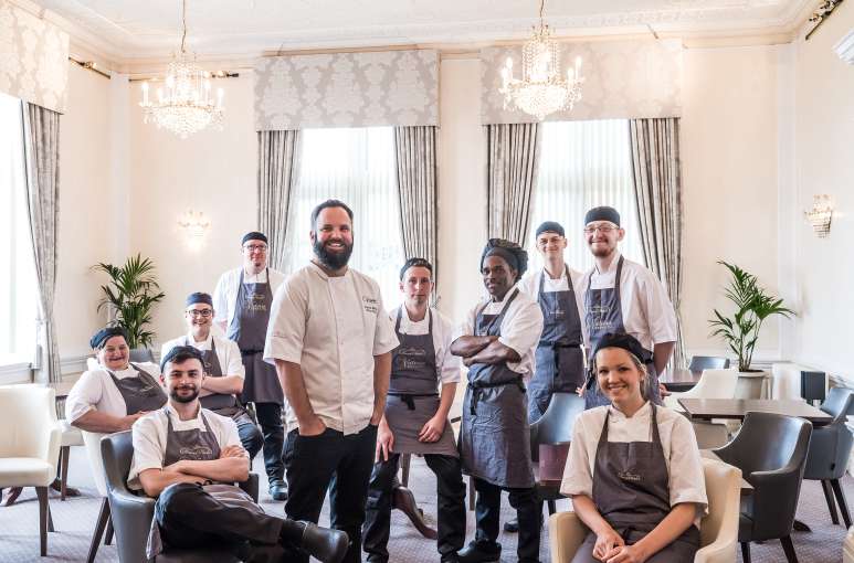 Chef Stuart White and Team at Victoria Hotel