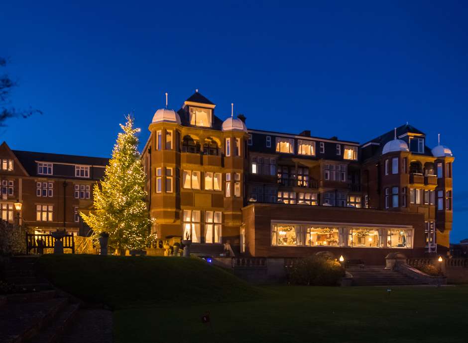 Victoria Hotel at Christmas