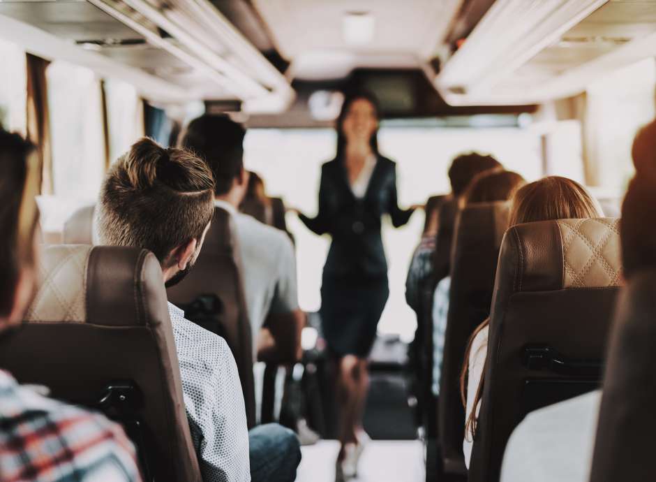 woman on coach